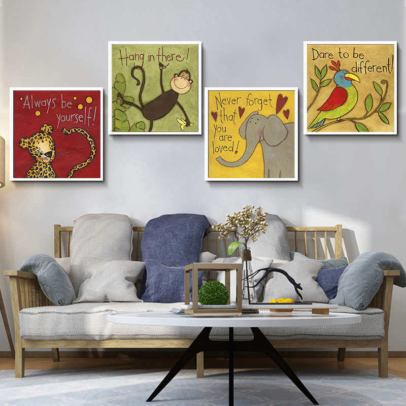 钻石画2025新款小幅卡通儿童动物5d点贴钻十字绣客厅卧室可爱满钻