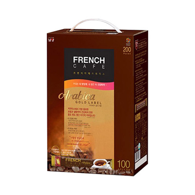 韩国进口法式三合一速溶咖啡盒装