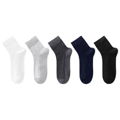 棉五季男士纯棉春夏季薄款中筒袜