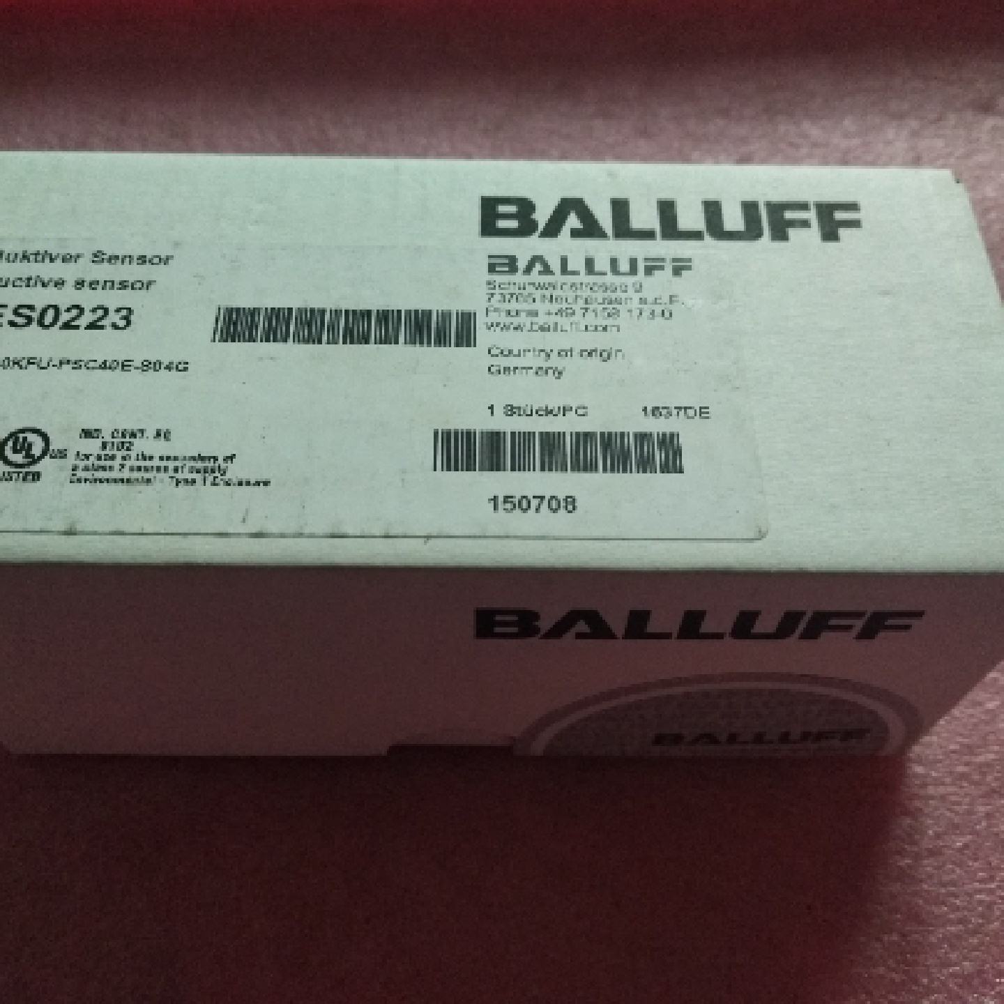 议价巴鲁夫BALLUFF全新原装正品 BES0223 BES Q40KFU-PSC40E-S04G - 实物图