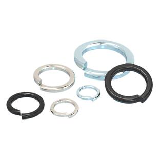 国标8.8级65MN锰加硬黑色弹垫镀锌镀镍弹簧垫圈M3M4M5M6M8M10-M48