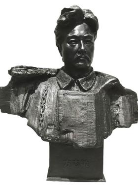 方志敏革命烈士胸像玻璃钢户外