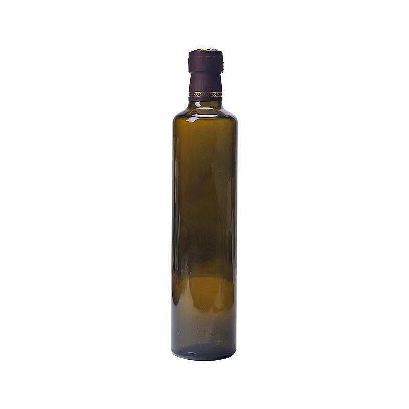 橄榄油玻璃空瓶家用透明山茶花油核桃油芝麻香油瓶精致商用空油瓶