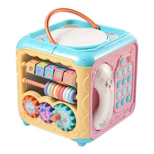 婴儿手拍鼓玩具儿童拍拍0一1岁早教益智6-8个月以上宝宝六多面体7