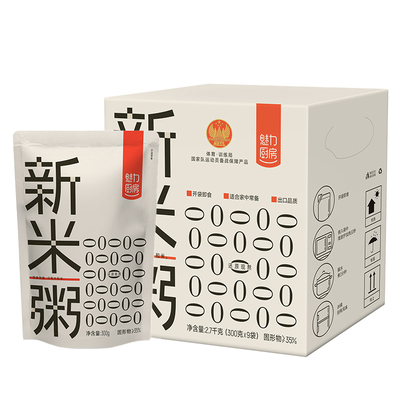 魅力厨房新米粥300g*9袋家常粥早餐免煮即食方便早餐