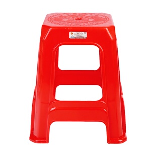 特厚塑料凳乔迁新居高级红凳方凳防滑可叠加大人结实塑胶厚实凳子
