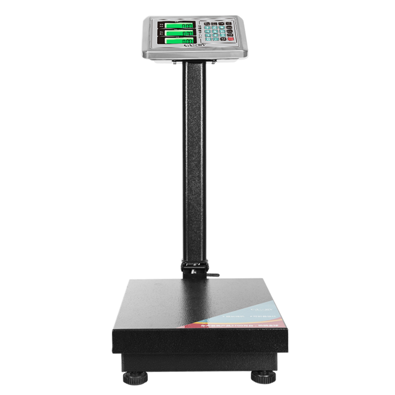 香山電子秤商用精準(zhǔn)臺(tái)秤300公斤可折疊高精度稱重?cái)[攤磅秤工業(yè)用