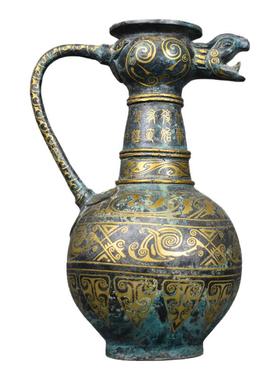 仿古青铜器龙凤壶复古酒壶