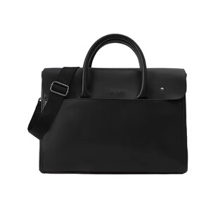 觅旧单肩斜挎包男大容量手提商务公文包男士托特邮差通勤电脑背包