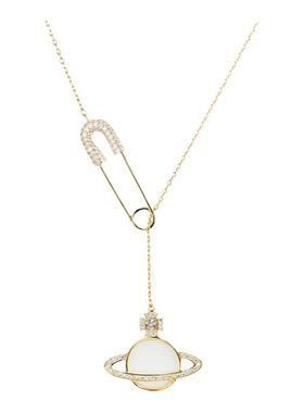 别针星球毛衣链长款女百搭简约