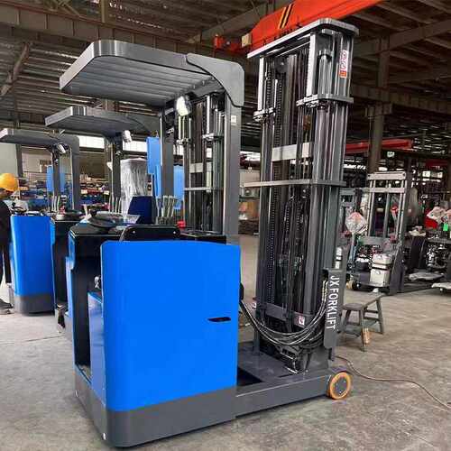 前移货架堆高车叉车室内2吨3吨仓库货物搬运电力座驾式电动铲车