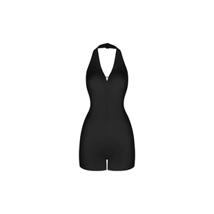 ZYM25012【Latin DNA】挂脖上衣深v连体拉丁舞服装女成人带胸棉