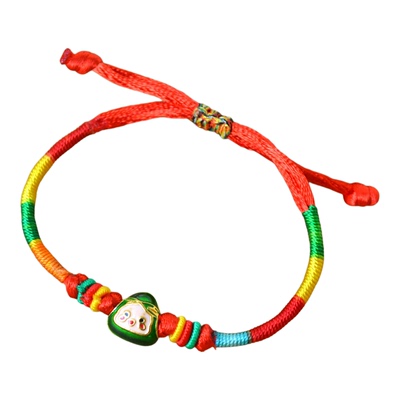 端午节合金小粽子五彩绳粽宝宝