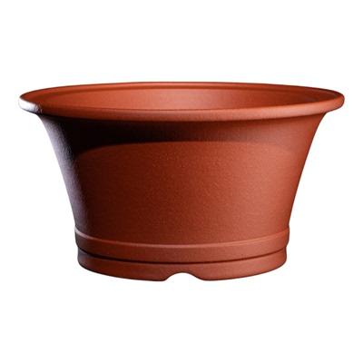 李记高档紫砂花盆五道素精品优质泥料紫砂圆形盆景盆