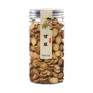 漓果鲜瓶装甘草片泡水甘草茶搭配陈皮山楂乌梅干片食用煲汤120克