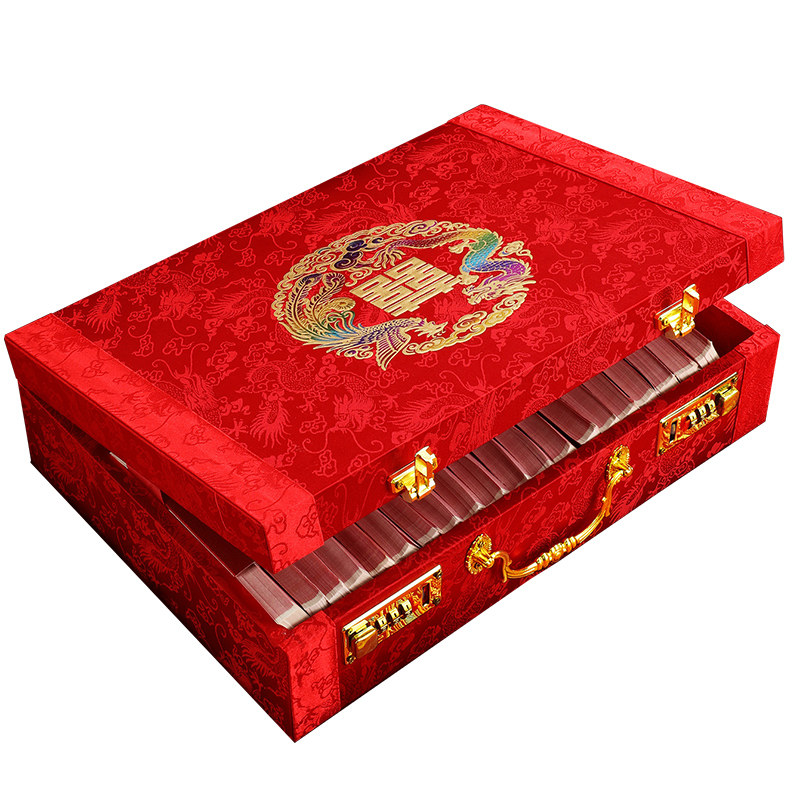 订婚专用彩礼钱现金礼盒子礼金箱