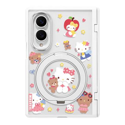 MASFEIL× 粉系猫咪适用三星GalaxyZFold8Wide手机壳磁吸带支架小折叠屏阔Zfold7可爱全包保护套防摔新款高档
