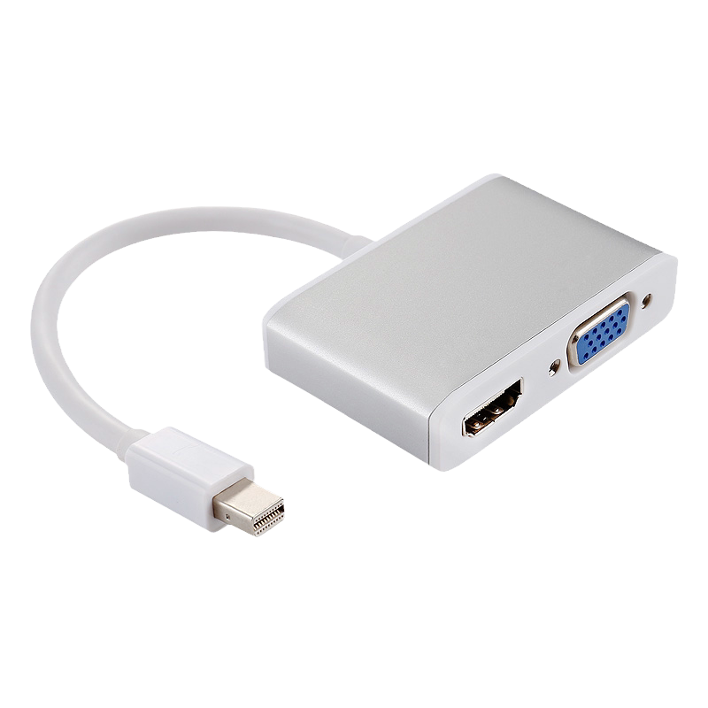 MiniDP转hdmi转换器VGA线macbookair11.6雷电接口苹果笔记本displayport转投影仪高清电视13.3寸连接显示器15