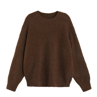 宽松套头上衣加厚外穿毛衣