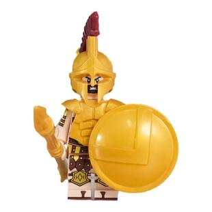 中国积木中古第三方骑士魔戒刚铎剑步兵弓箭手枪步兵拼插人仔玩具