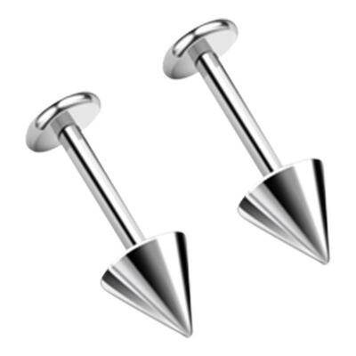 F136钛合金甜酷朋克小恶魔角耳钉