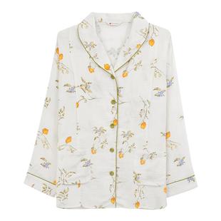 MAMILINE月子服纯棉印花产后孕妇睡衣哺乳衣喂奶产后睡衣四季通用