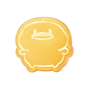 明牌珠宝＆饭粒猫与包子鸭联名黄金拥抱喵串珠 足金转运珠AFP1369