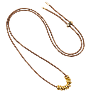 盘缠款黄金吊坠挂绳项链饰品配件1.8mm粗直穿款小吊坠黄金挂绳