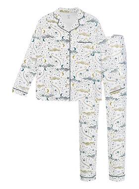 Nest Designs女士睡衣套装春夏家居服月子服长袖长裤开襟衣服
