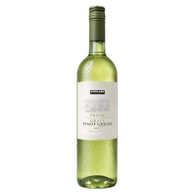 Kirkland科克兰灰皮诺干白 意大利DOC法定产区白葡萄酒750ml