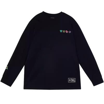 准者美式刺绣长袖T恤休闲卫衣