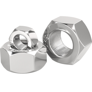 304不锈钢细牙反牙螺母左旋六角左牙螺帽反丝反扣M10M12M16*1*1.5