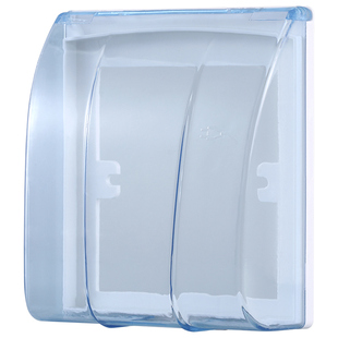 86型开关面板防水盒工程专用插座防溅盒卫生间洗手间插头防水盖板