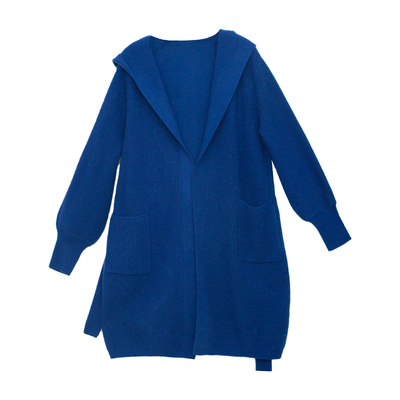 忘城全羊毛开门襟开衫