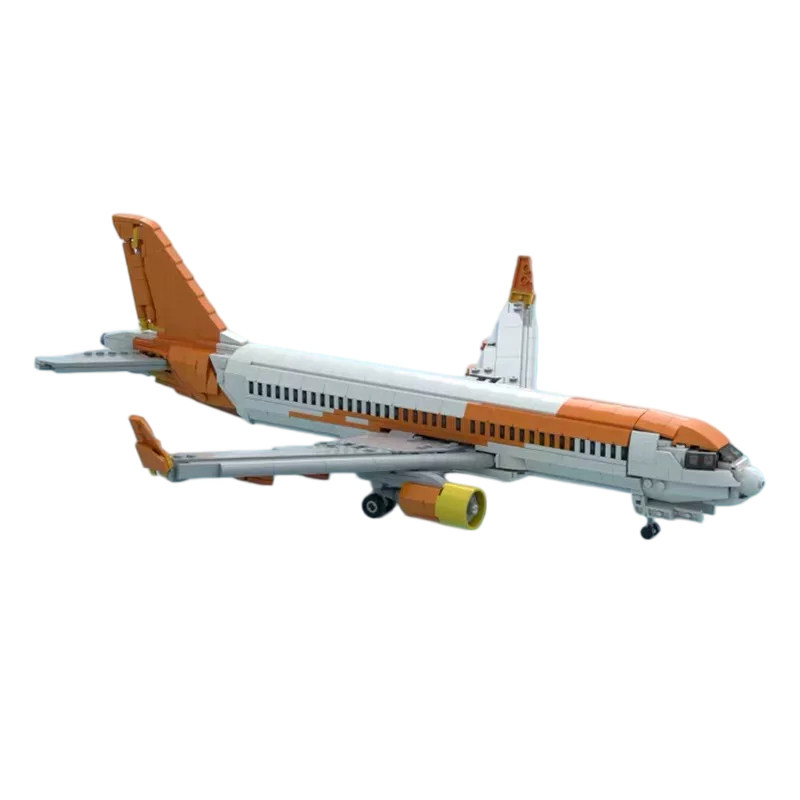 易捷航空A320客机积木模型