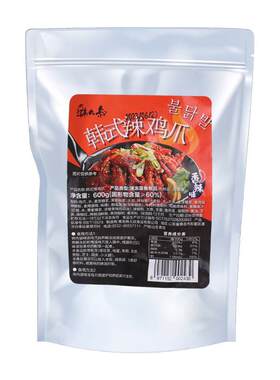 韩大叔韩式辣鸡爪半成品600g