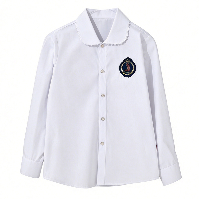 菲菲牛中小学生学院风校服衬衫女