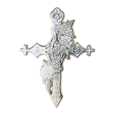 月色星象圣洁金属珐琅徽章胸针