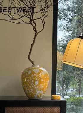 桌面摆件客厅玄关装饰摆件落地花瓶摆设电视柜家居饰品高级感小众