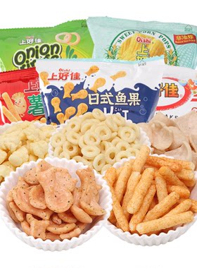 上好佳鲜虾片袋装网红零食大礼包