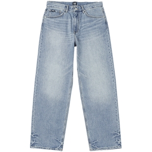 【张凌赫代言】Lee25新品宽松中腰阔腿蓝色男牛仔裤休闲潮流