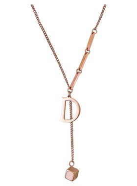 欧美小众字母项链轻奢高级感女