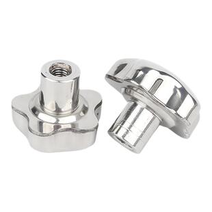 304不锈钢梅花手柄螺母手轮螺丝帽金属星型手拧把手旋钮锁紧螺帽