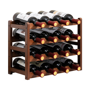 红酒收纳架冰箱蜂窝酒瓶托置物架酒柜内支架摆件盒放啤酒瓶的架子