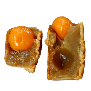 广州荔荣皇尚皇传统酒家双黄纯白莲蓉月饼广东老式散装咸蛋黄广式