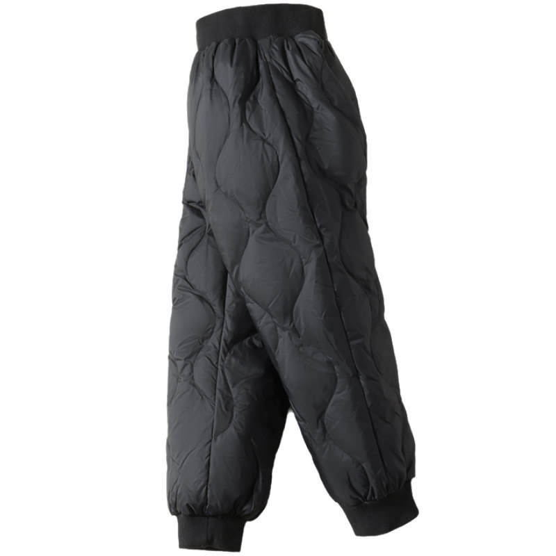 雅鹿中小童儿童羽绒裤外穿婴儿幼儿宝宝男童女童幼童加厚冬季裤子