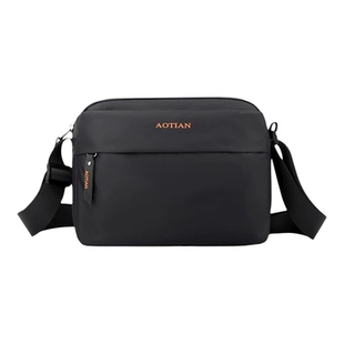 男士斜挎包2025新款外出便携单肩牛津布中年收钱高端小型随身包包