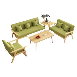 布艺沙发客厅2026新款现代小户型沙发茶几组合出租房简易双人沙发