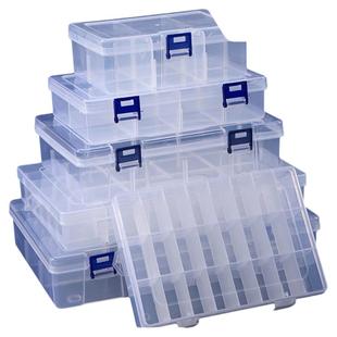 零件多格零件盒透明塑料乐高收纳盒五金电子元件工具盒分类整理盒