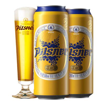 青岛皮尔森精酿啤酒500ml*12听